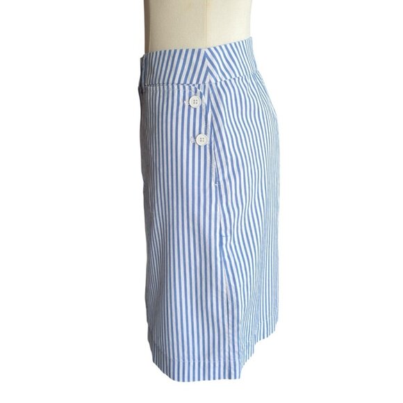 Talbots Plus Nautical Striped Pencil Skirt with Pockets and Belt Loops Sz 14W - Picture 4 of 10